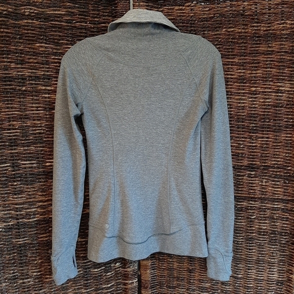 Lululemon Shirt 4 Gray Think Fast Pullover Minimalist Quarter Zip Athleisure Gym - Picture 2 of 9